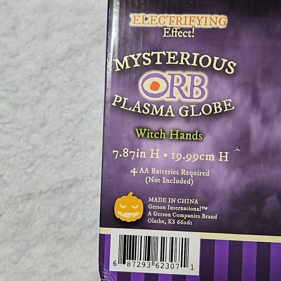 New in Box Interactive Halloween Decoration Plasma Orb with Witches Hands Spooky - Picture 9 of 9